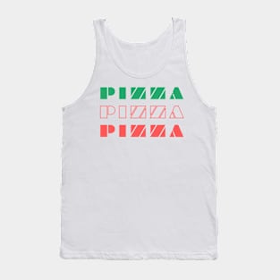 Pizza pizza pizza Italian Flag Style Tank Top